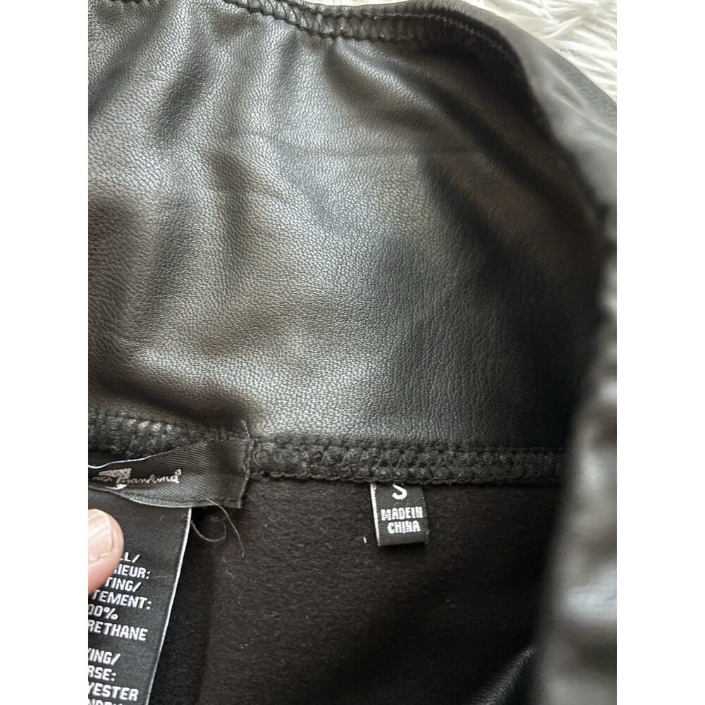 Seven for All Mankind women's sz. S black faux leather pants. Great shape - Picture 6 of 10